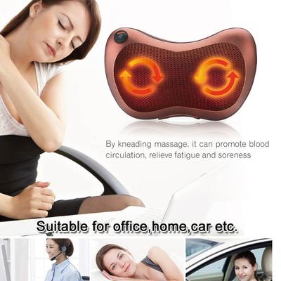 Head Massager Car Home Cervical Shiatsu Massage Neck Back Waist Body Electric Multifunctional Massage Pillow for Chair Car
