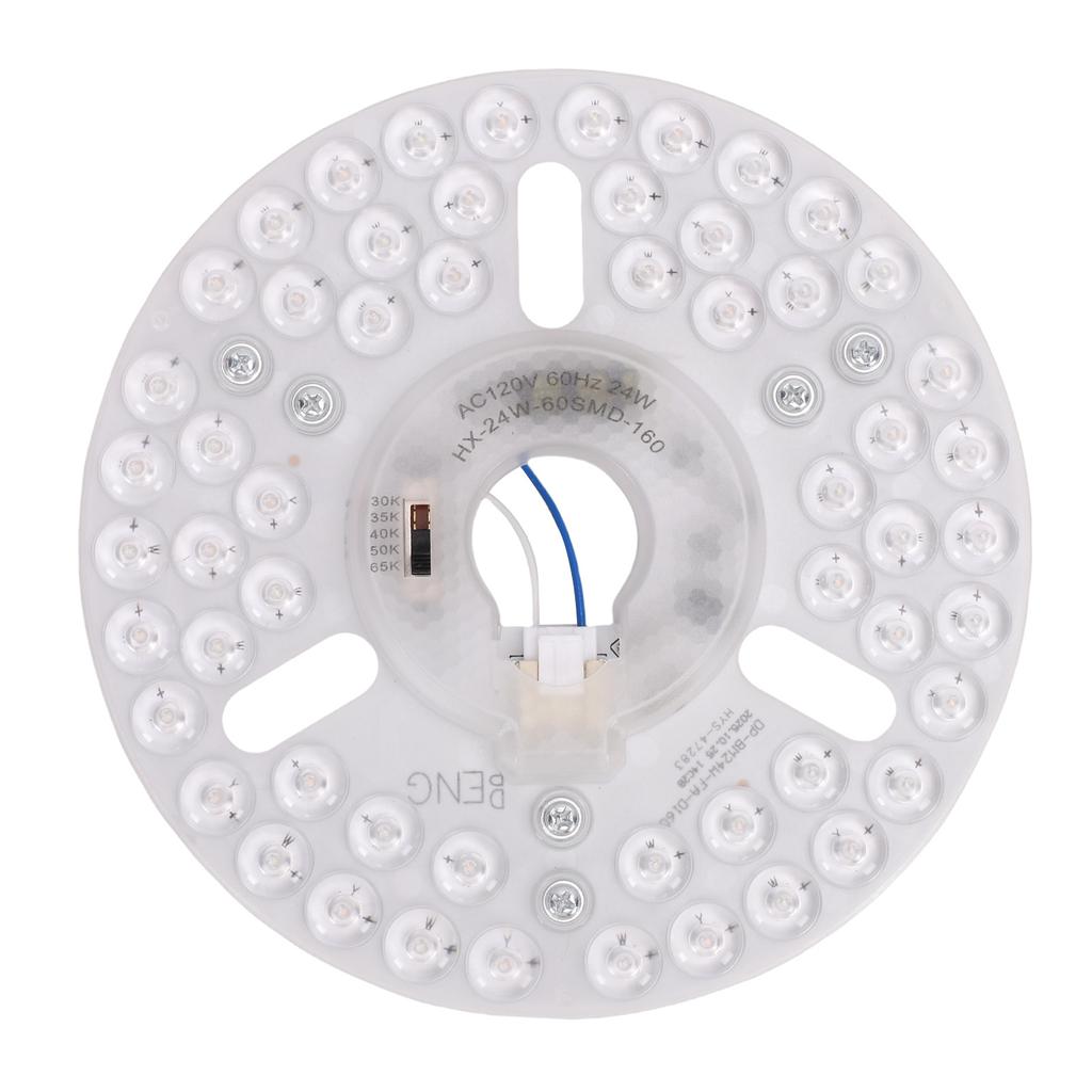 6.30in LED Ceiling Fan Light Retrofit Panel 24W Ceiling Light Replacement Board 5CCT 3000K 3500K 4000K 5000K 6500K