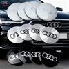 4pcs For 5w S RS A3 A4 B8 8P 8V A6 A5 Q5 B7 B6 B9 Q7 A1 A7 56/60/63/65/68mm Wheel Center Caps Sticker Car Hub Cover Decorationw5