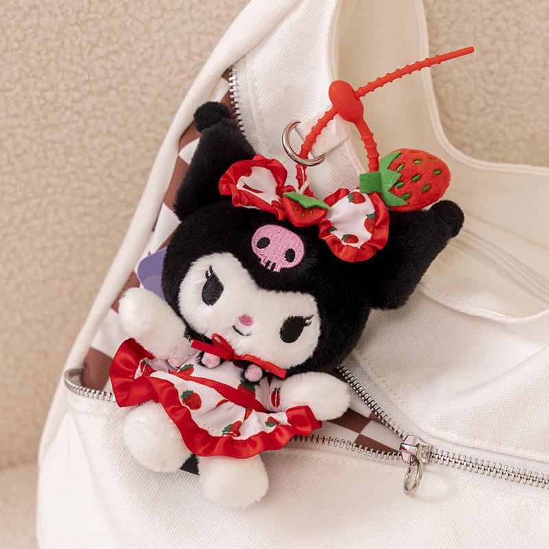 Очаровательный плюшевый брелок Sanrio с изображениями Hello Kitty, My Melody, Kuromi и Cinnamoroll. Kuromi 12cm