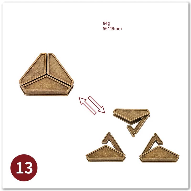 Metal 3D Jigsaw Puzzle Solving Toys Puzzle Unlocking Ring Buckle Children Adult Puzzle Games Leisure Puzzle Games