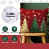 Christmas Tree Cushions Pillowcase Polyester Cushion Cover Throw Pillow Sofa Decoration Pillowcover Home Car Decor