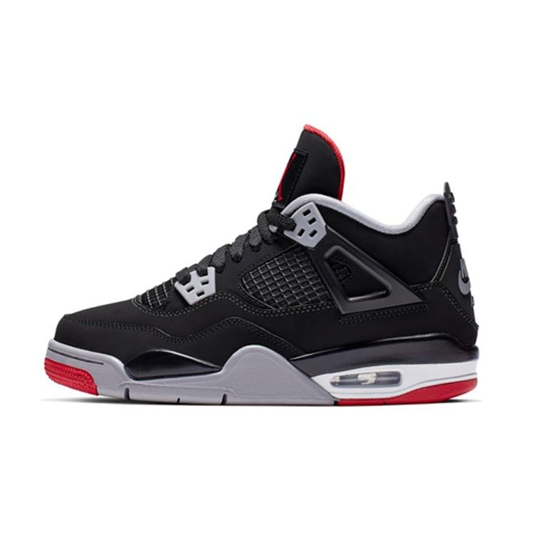 (GS) Air Jordan 4 Retro OG Bred 2019 Kids 408452-060