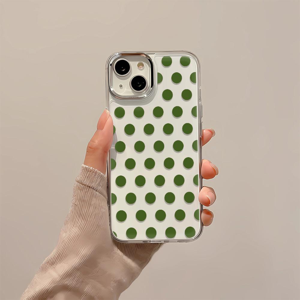 Small Dots Ins Style Colorful Phone Case For Iphone 17 Air 16 16e 15 14 11 13 12 Pro Max Aesthetic Shockproof Stylish Cover