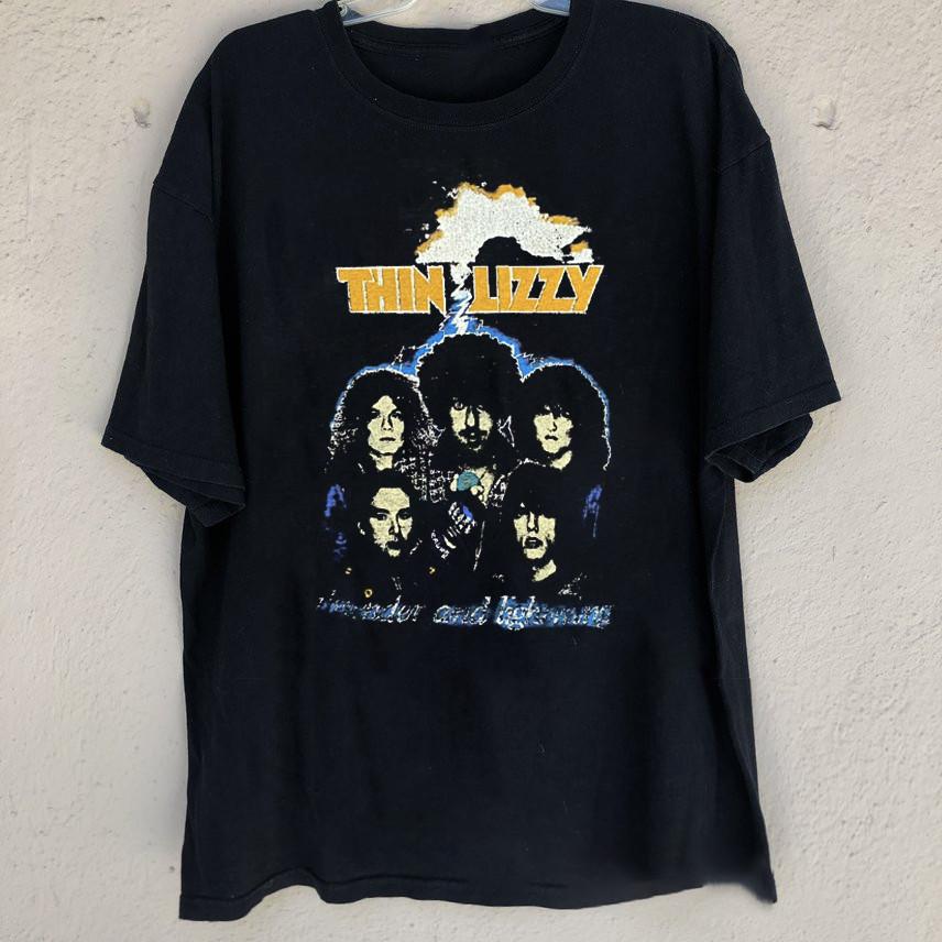 Thin Lizzy Band Thunder And Lighting Music Unisex Adult Gift Tee Shirt Unisex T-Shirt XL