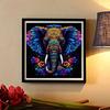 New Arrival 5D DIY Full Circle Diamond Painting "Colorful Elephant" Embroidery Cross Stitch Home Decor Gift