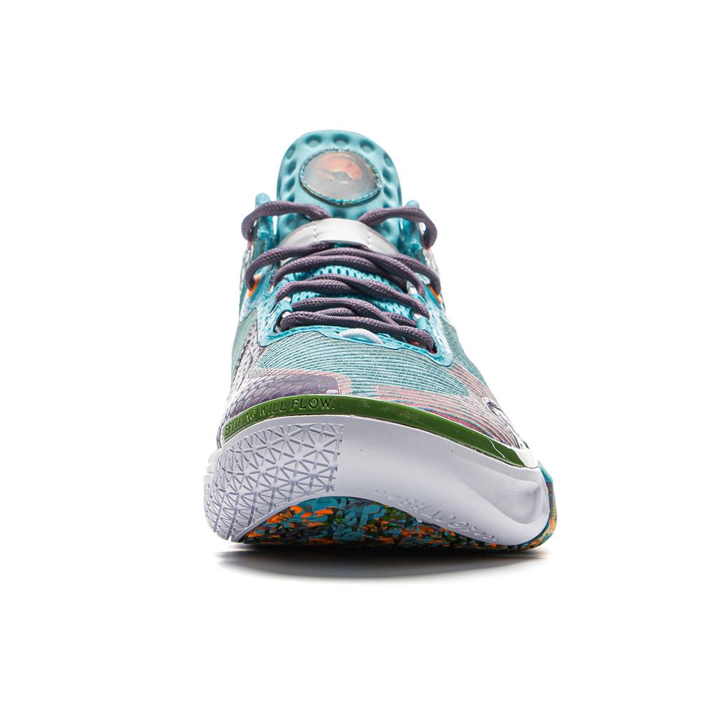 Li Ning Wade Comfortable Versatile Non-Slip Wear-Resistant Low-Top Basketball Shoes Men Sneaker Blue Green ABPV021-5