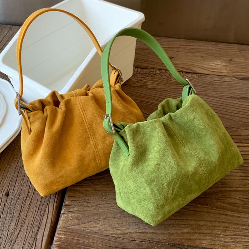 Retro Large-capacity Bucket Bag, Niche Design Crossbody Bag, Fashionable Hand-held Small Bag Casually