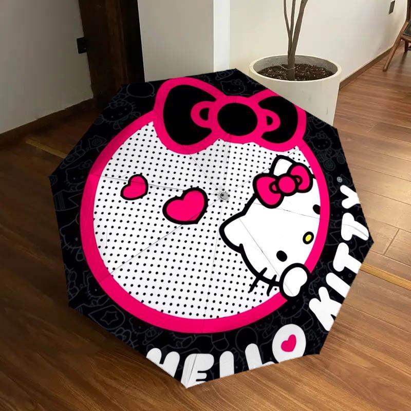 1pc Hello Kitty Sticker Umbrella with Plastic Handle,Suitable for All Seasons Home Travel Outdoor UmbrellaSanlio591