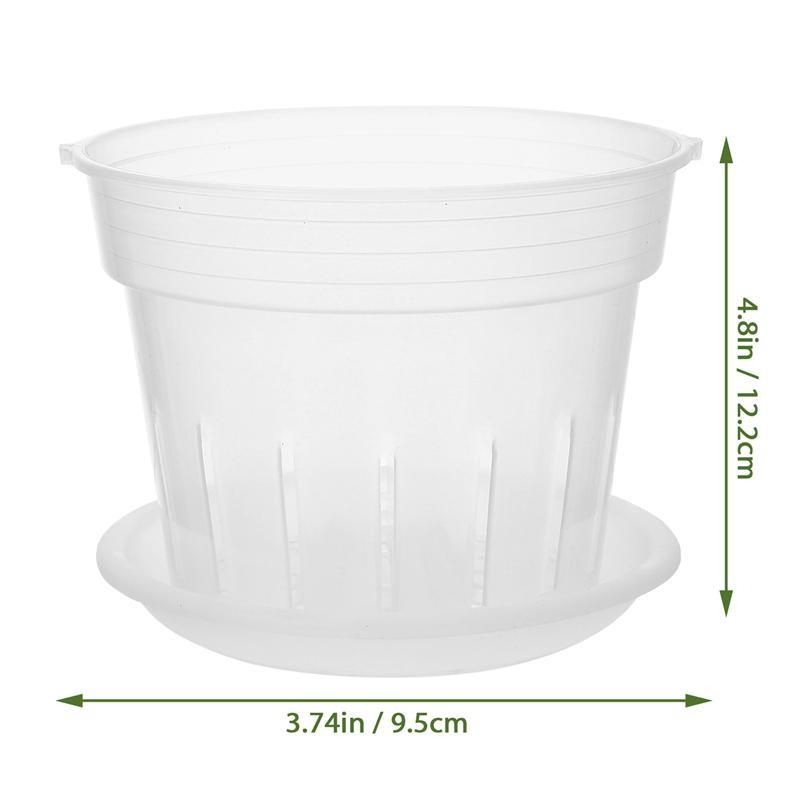 Orchid Pot Pots Plant With Flower Plastic Tray Nursery Planter Planting Clear Holes Hydroponic Cup Container Plants For Net