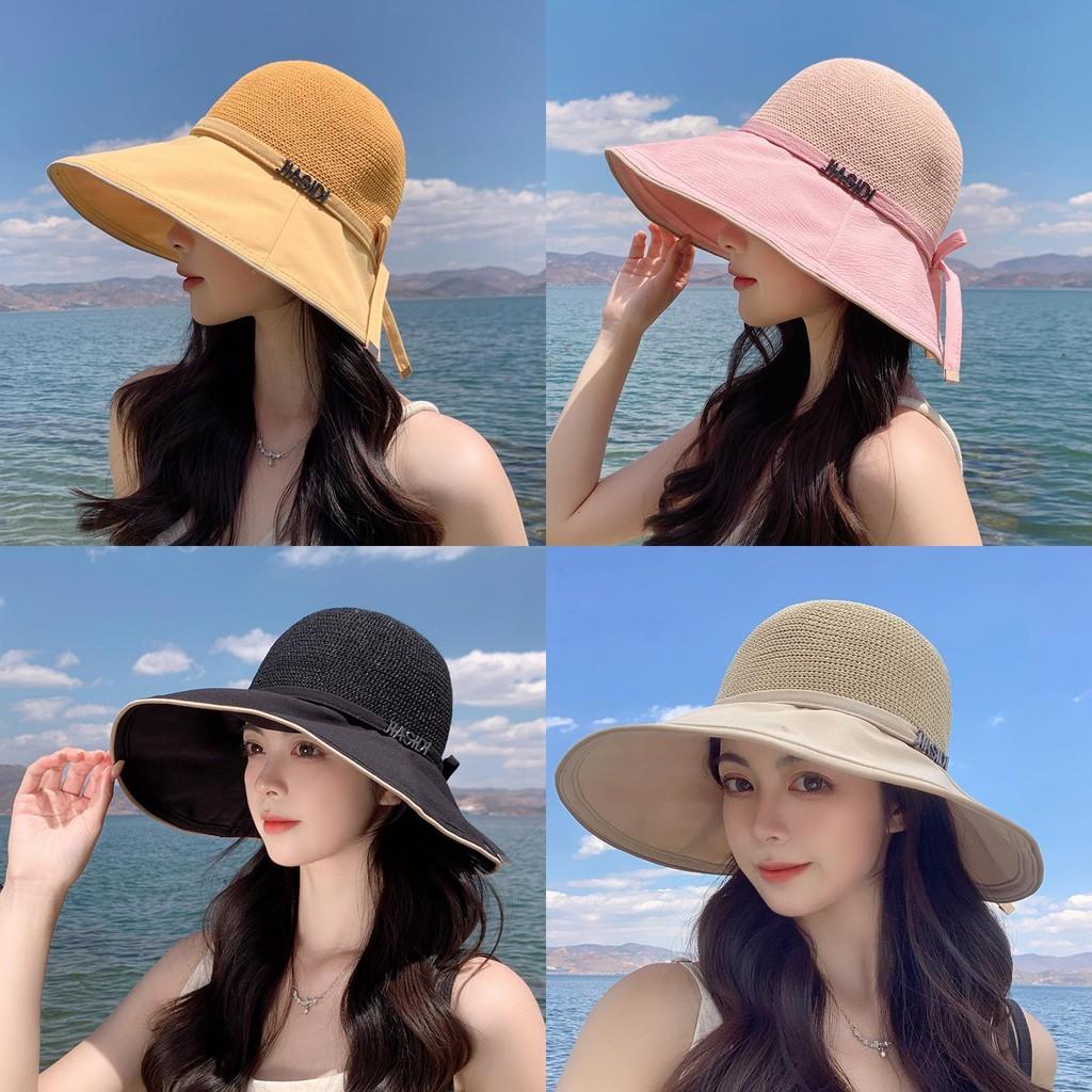Fashion Letter Embroidered Fisherman Hat With Wide Brim For Summer Sun Protection