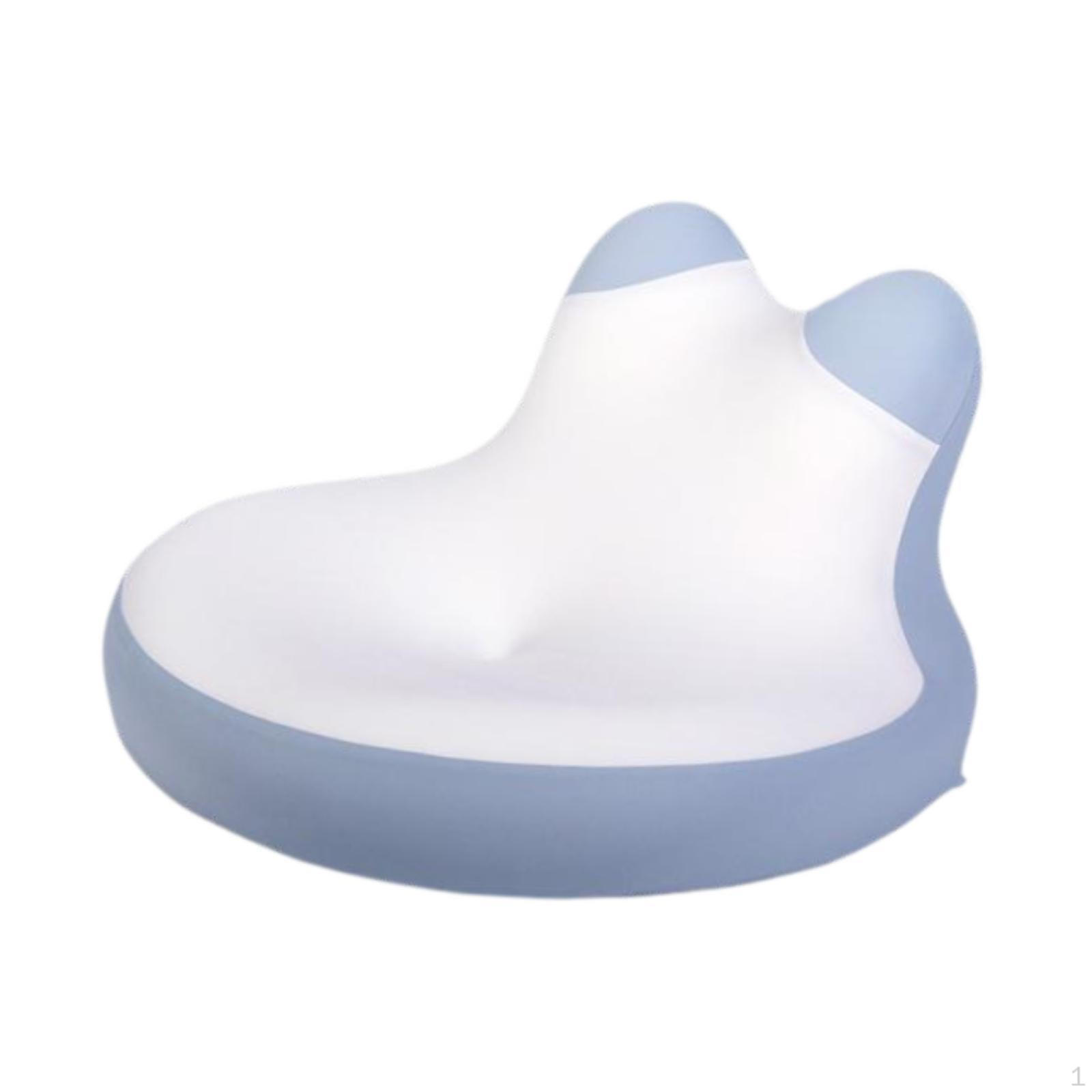 Подушка для чтения лежа на животе Подушка-опора из пены с эффектом памяти Многофункциональная для сна Женская Blue White