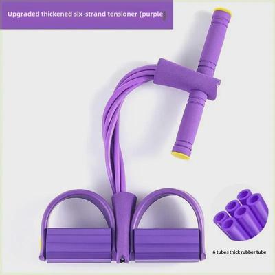 Pédale d'assistance pour abdominaux à six brins: Corde de fitness pour le ventre et les jambes pour femmes