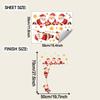 Christmas Santa Cat Switch Plate Wall Sticker Self Adhesive Removable Living Room Bedroom