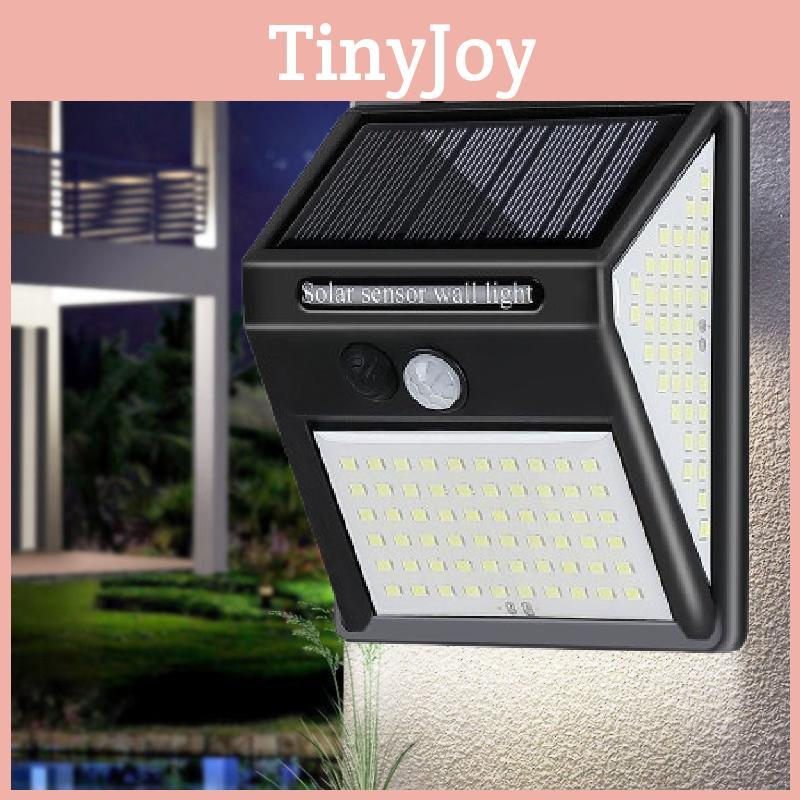 Solar Power Wall Lamp With 140led And Manual Switch For Outdoor Yard Garden Lighting