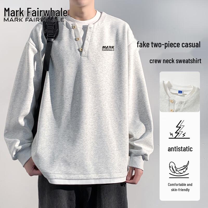 

Mark Fairwhale Men s Layered Look Long-Sleeve T-Shirt 3XL