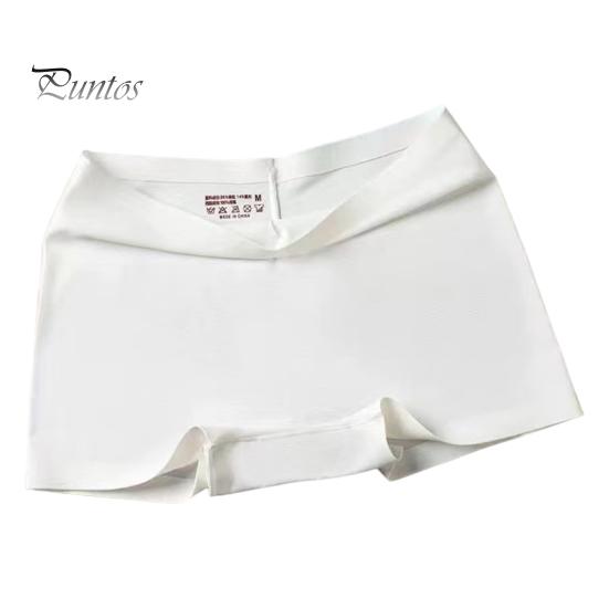 Pantalon de sécurité pour femme, haute élasticité, couleur unie, soie glacée, sans couture, anti-exposition, taille moyenne, séchage rapide, mini jupe, short intérieur, short de yoga, caleçon
