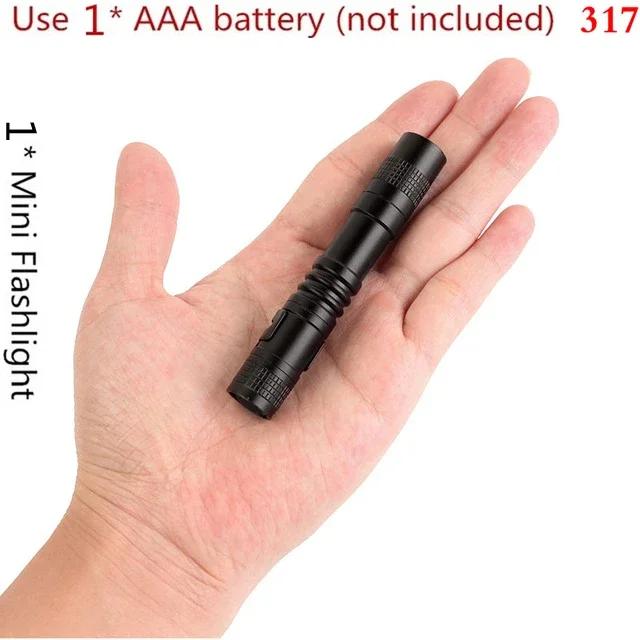 Portable Pen Light Mini LED Flashlight Small Torch Pocket Emergency Lights Pen Flashlights Handlight Use AAA Batteries