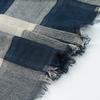 Trendy Winter Men Scarf Cotton Linen Plaid Men's Scarves Double-side Black Navy Tassel Long Shawl Bufandas Male Accessories
