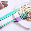 Regenbogen 4 Stück Königliches Besteck Vintage Geschirr 1810 Edelstahl Tafelgeschirr Buntes Party Dinner Messer Gabel Suppen Kaffee Löffel Geschenk