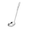 316 Stainless Steel Long Handled Soup Spoon Silver High Temperature Resistance Slotted Spoon Easy To Clean Large Capacity