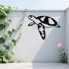 Coastal Sea Turtle Metal Wall Art Ocean Silhouette Decor Nautical Iron Sculpture for Living Room Bathroom Beach House Rust Proof Art Easy to Hang