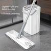 1SET Floor Mops with Bucket Thickened Wet and Dry Lazy Flat Mop Microfiber Cloth Squeeze Kitchen Bathroom Mops Floor Cleaning