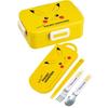Skater Children's Lunch Box Trio Set Chopsticks Spoon Fork Kids Cutlery Antibacterial Treatment Easy To Open Sliding Type Made In Japan Pokemon Pikach