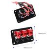 12/24V 3-Position Auto LED Racing Car Ignition Engine Start on/Off Push Toggle Switch Panel Car Boat Caravan Modification