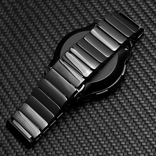 JUSUTEK New Popular Ceramic Watch Band, Quick Release, Ceramic Material, 20mm/22mm/24mm, Men's and Women's Watch Replacement Strap, Unisex Watch Strap
