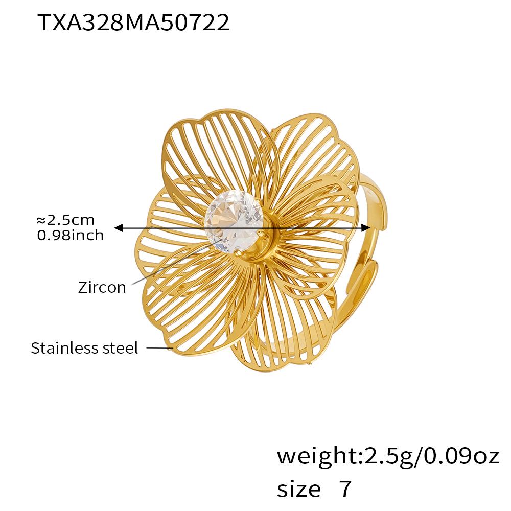 Flower Earrings Necklace Bracelet Ring In Stainless Steel Herringbone Chain Necklaces Bracelets Tassel Stud Earring For Women