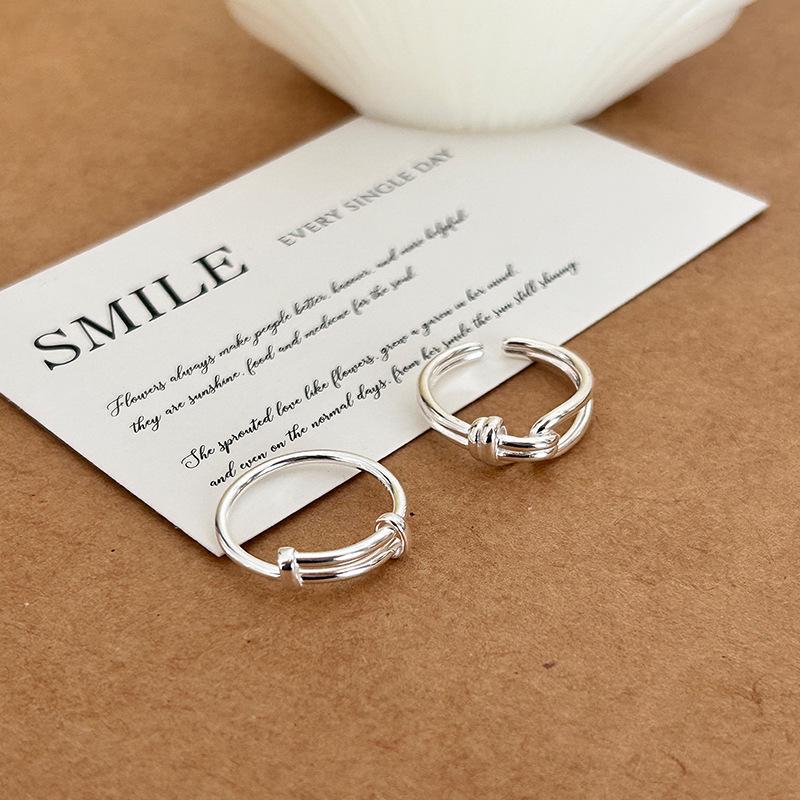 Versatile Geometric Double Layer Line Ring: Adjustable Trendy Stackable for Women