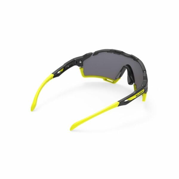 Sports Sunglasses CUTLINE Black Matte Frame Orange Lens Bumper Yellow [Rudy Project] / Multi-Laser SP634006-0001