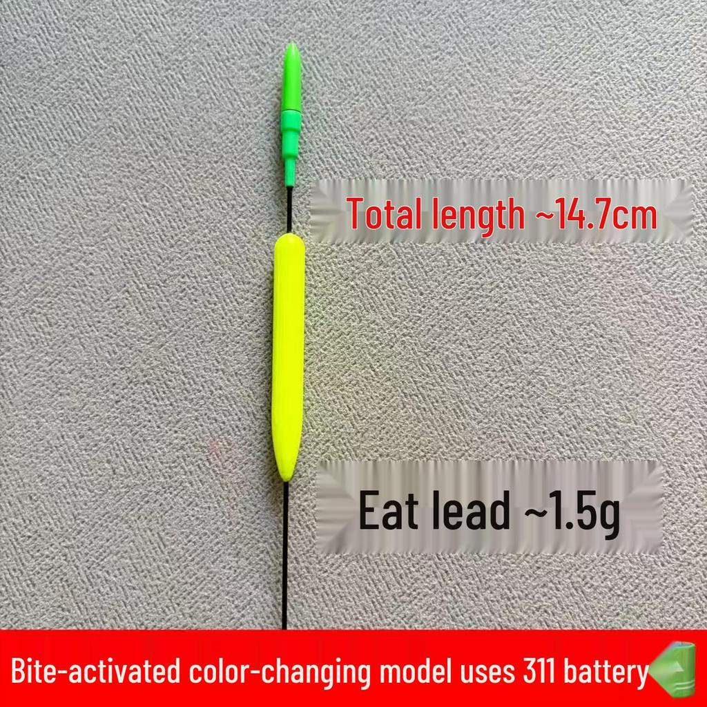Color-Changing Electronic Luminous Float for Shallow Water and Night Fishing