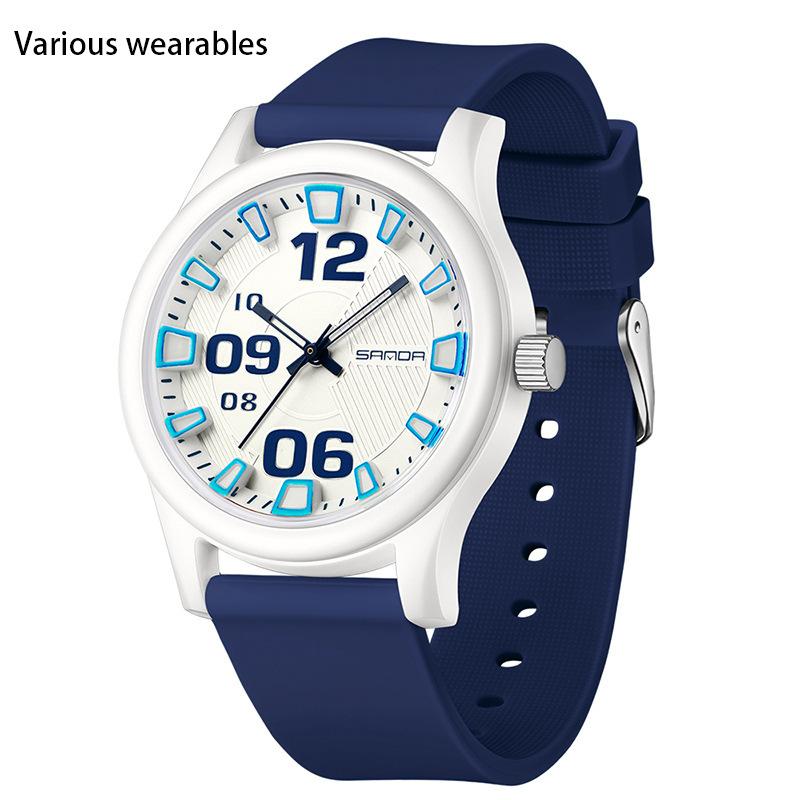 Quarzuhr Student Style Modische einfache wasserdichte Silikonband Kinderquarzuhr