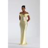 Women's Off Shoulder Satin Mermaid Evening Dress, Elegant Long Formal Gown for Party Prom, European American Style