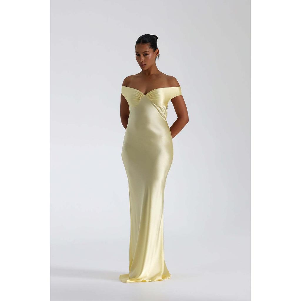 Women's Off Shoulder Satin Mermaid Evening Dress, Elegant Long Formal Gown for Party Prom, European American Style