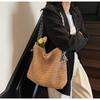 Boho Chic Large Woven Straw Tote Bag for Women Commuter Handbag Shoulder Bag, Perfect for Spring Outings, Beach Tote Bag