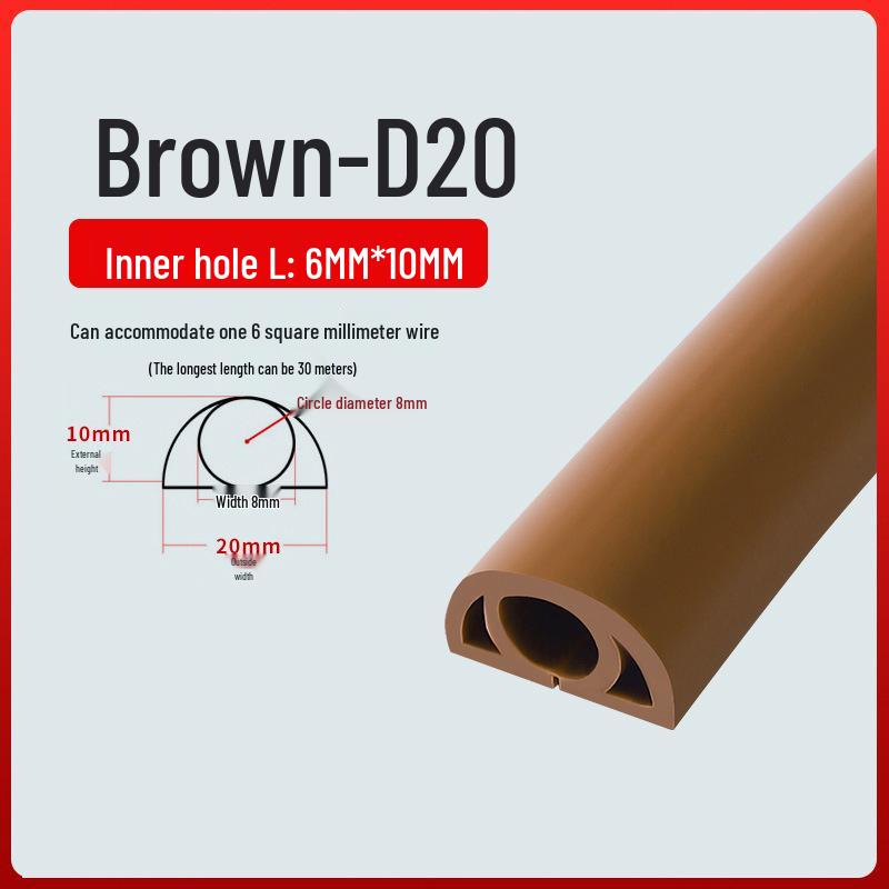 PVC Soft Wire Duct - Self-Adhesive, Durable, Invisible Cable Management Channel
