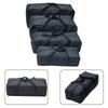 600D Oxford Cloth Storage Bag Black Carry Bag Extended Handle Outdoor