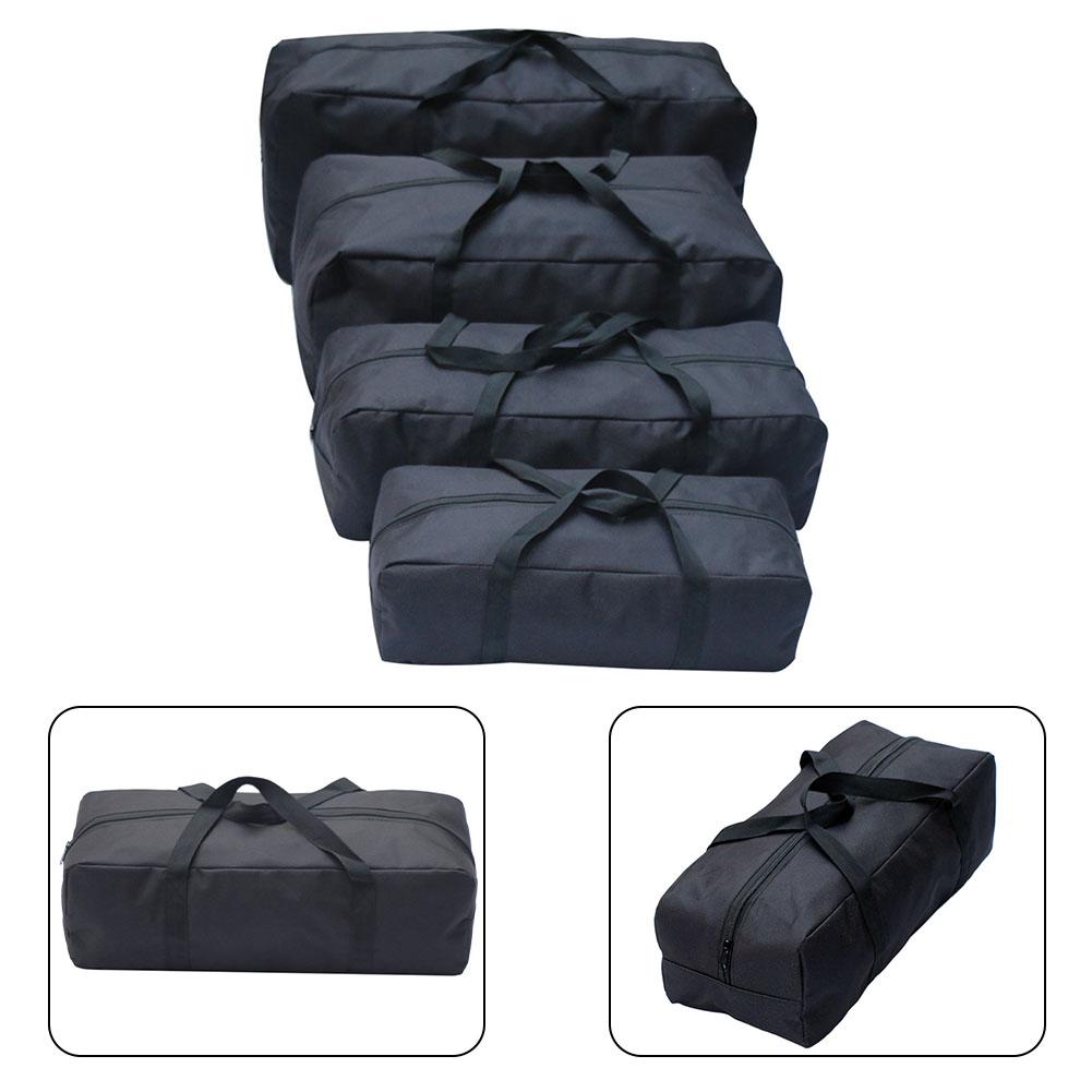 600D Oxford Cloth Storage Bag Black Carry Bag Extended Handle Outdoor