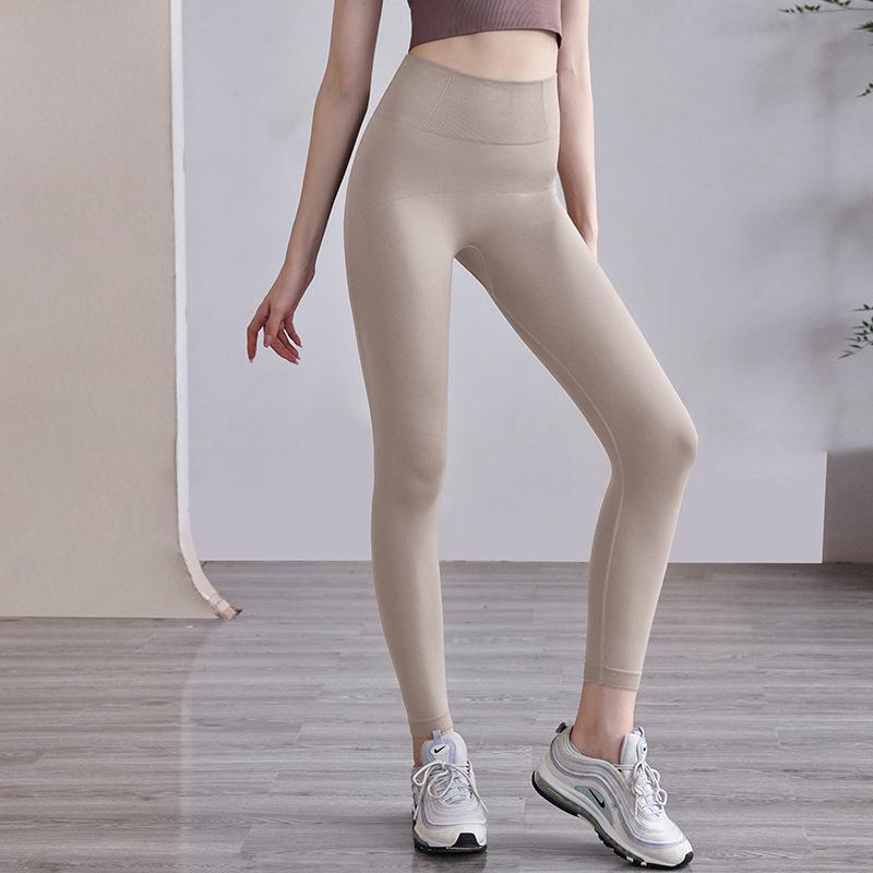 

Женские леггинсы для йоги с высокой талией, с эффектом «персика» и контролем живота Extra Large света кофе