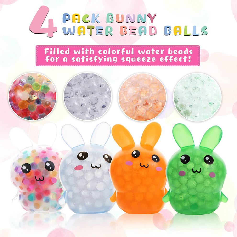 Fidget Toys for Kids and Adults, Cute Animal Shape Squishy Bunny Easter Basket Stuffers, Stress Relief Squeeze Toy Soft Squeeze Texture for