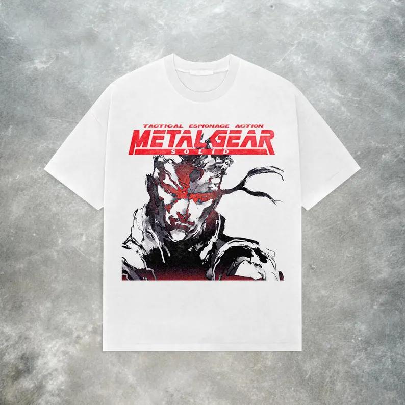 

Metal Gear Solid 2026 Unisex Womens Pure Cotton Summer TShirt Tactical Spy Style Comfortable HighQuality Essential for Game Fans 3XL