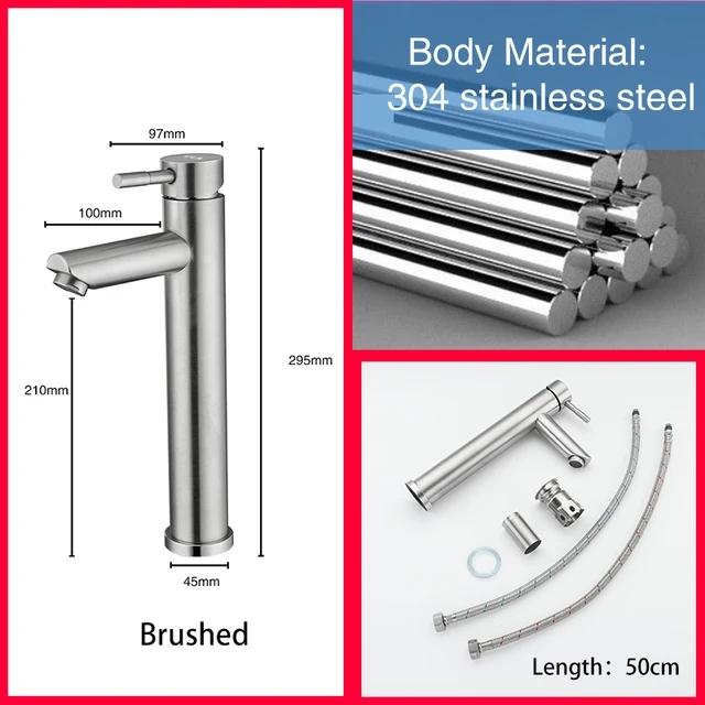 

ULA Смеситель для раковины для ванной комнаты, настенный смеситель для раковины с горячей и холодной водой, кран для раковины с одной ручкой