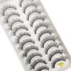 20 Style 10 Pairs Natural 3d Mink Lashes Soft False Eyelashes Cross Messy Dense Eye Lashes Extension Makeup Faux Cils Maquillaje
