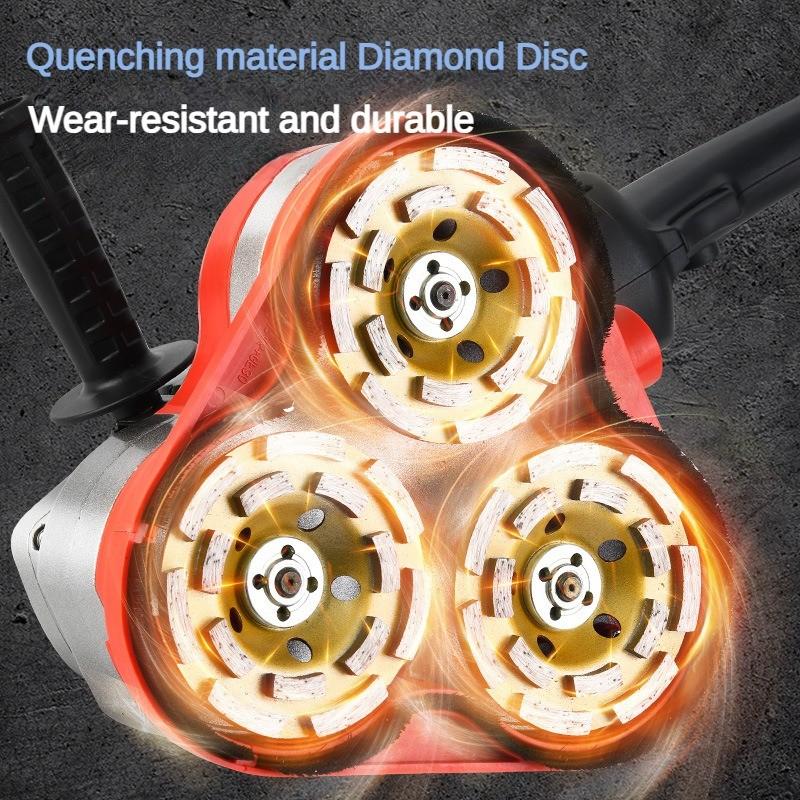 2800W Handheld Epoxy Paint Floor Grinding Machine Concrete Polishing Milling Machine Portable Industrial Grinder