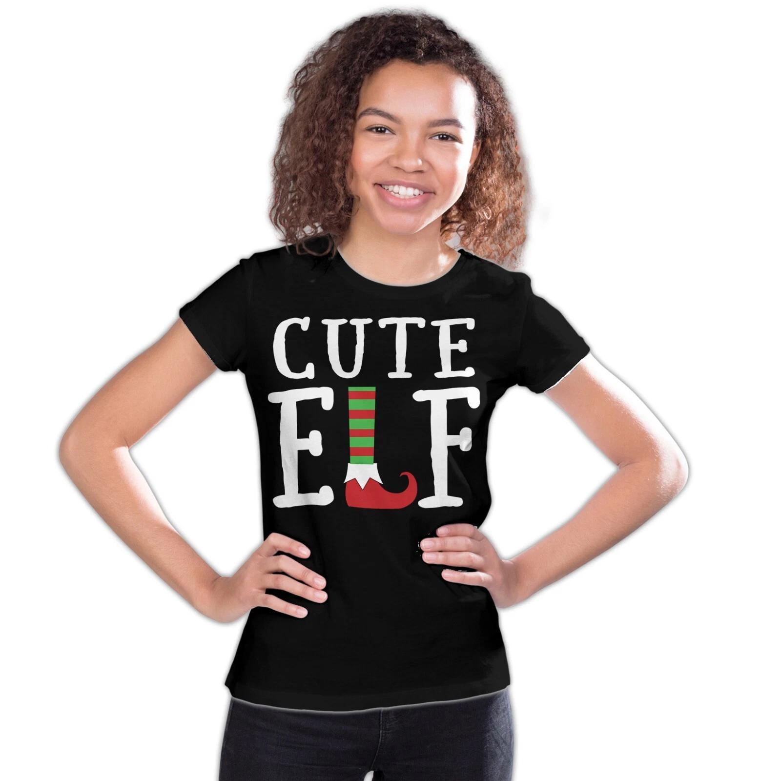 Christmas Elf Squad Cute Shoes Meme Funny Matching Family Official Youth T-Shirt 100