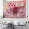 Pink Simple Illustration Decorative Tapestry Home Wall Decoration Office Living Room Tapestry