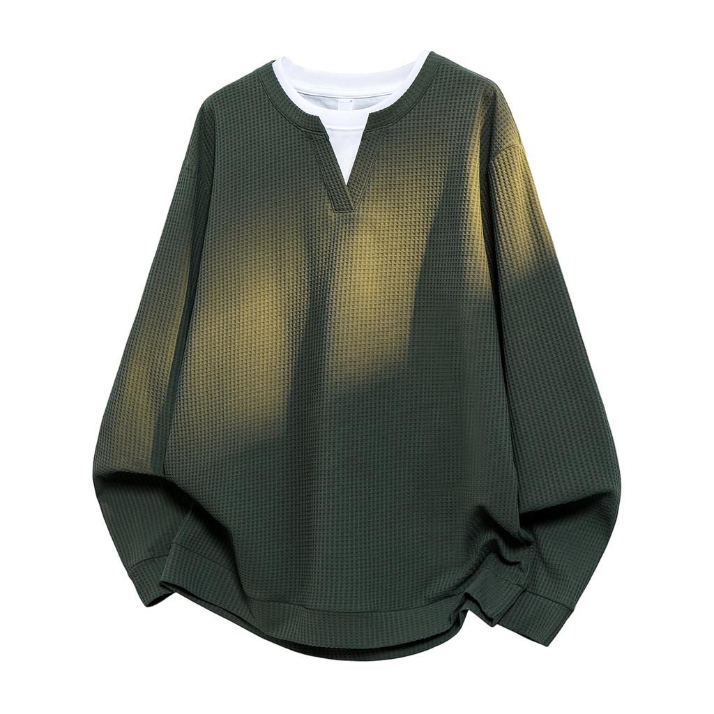 Long-sleeved T-shirt Japanese Long-sleeved T-shirt Outdoor T-shirt Loose Round Neck Casual Sports Sweatshirt
